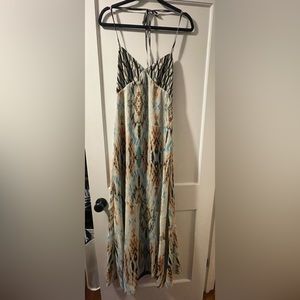 Guess maxi dress size 4 deep v-neck and low back